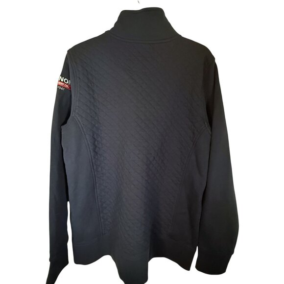 L.L.Bean Navy Quilted Sweatshirt, Full-Zip, company logo, NWT, Mens Size L - Picture 6 of 13